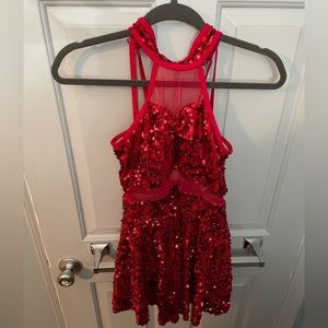 Weissman Can’t Turn You Loose #8809 red dance costume